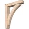 Ekena Millwork Thorton Craftsman Smooth Bracket w/ Offset Brace, Douglas Fir, 5 1/2"W x 28"D x 32"H BKT0604X28X32THR04SDF - alternate 1